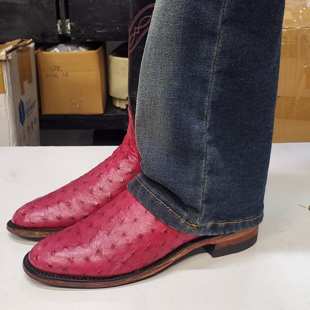 Justin Women's 5.5B Raspberry Hot Pink Ropers - Picture 5 of 7